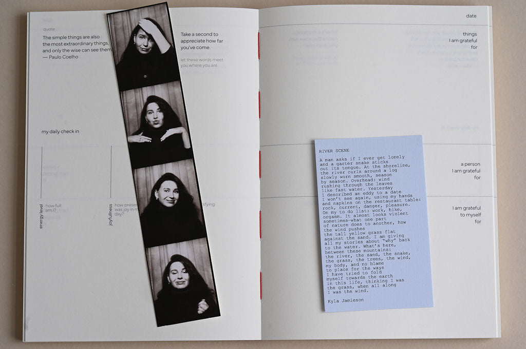 Gratitude journal · stone