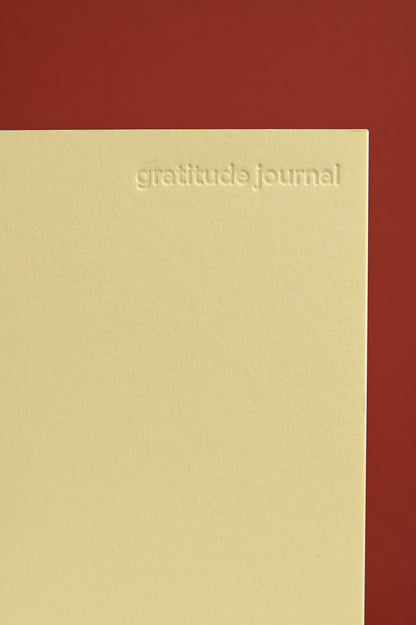 Gratitude journal · sorbet yellow