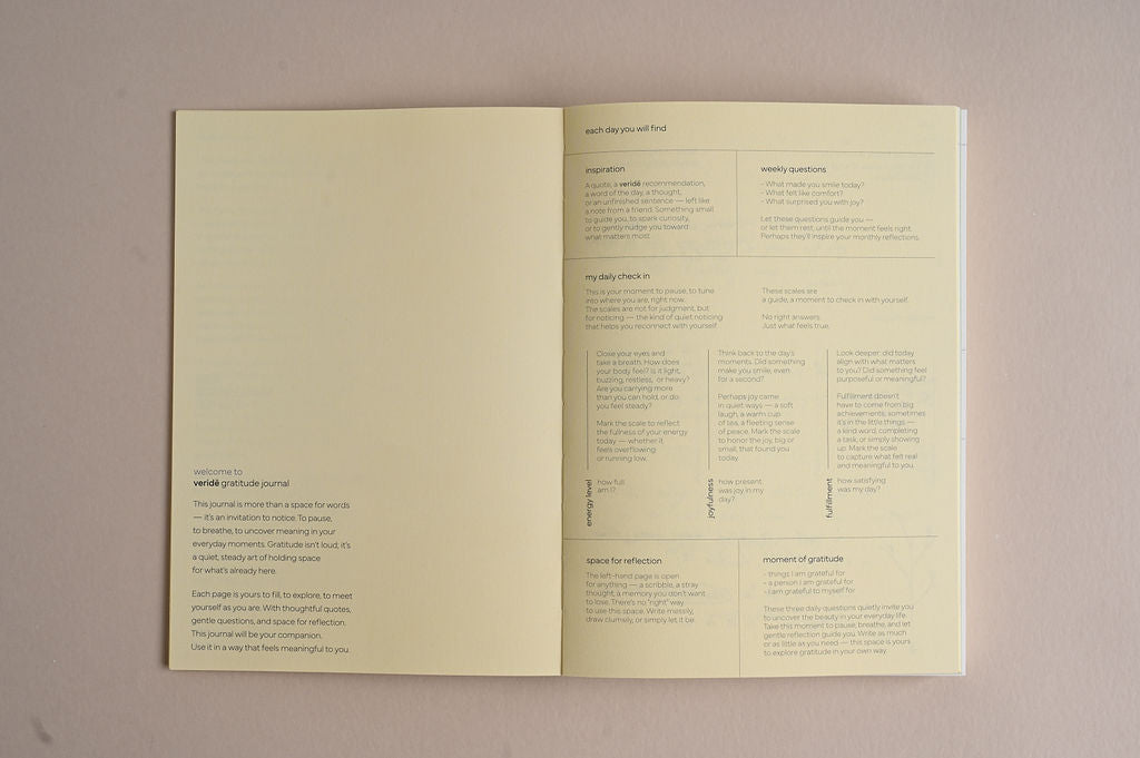 Gratitude journal · sorbet yellow